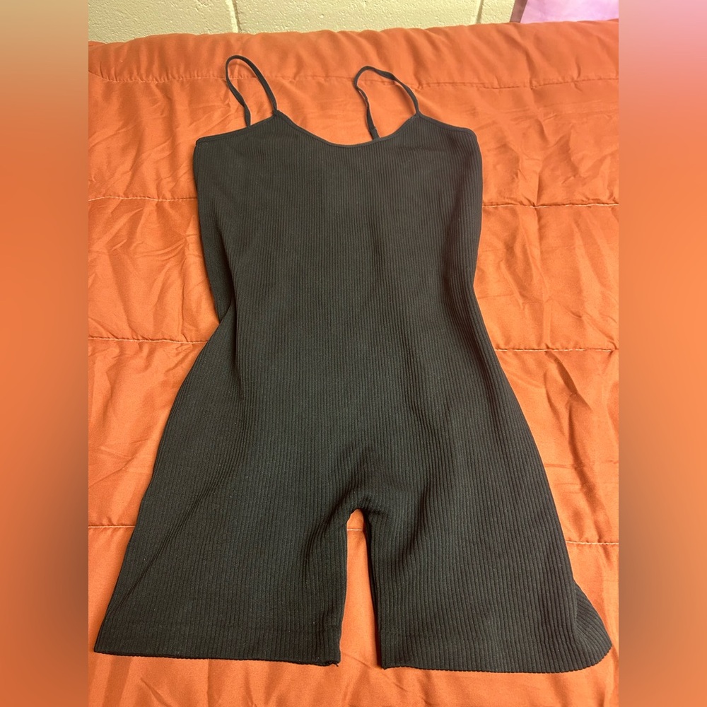 Thin strap stretchy body suit